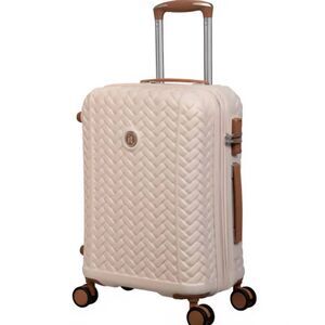 IT Luggage Eco-Entwine Hard Shell Spinning Luggage- Cream